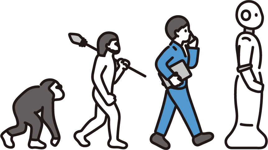 社歴のイラスト