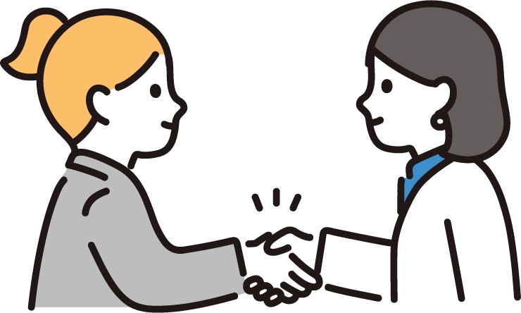 取引実績のある医療施設のイラスト